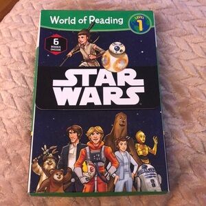 Starwars Book Set of 6 - by World of Reading! Home School Educational Level 1